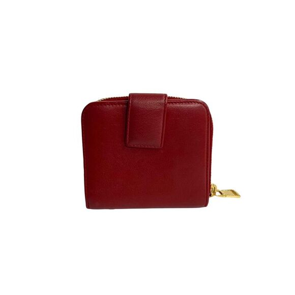 Pre Loved Yves Saint Laurent  YSL Monogram Small Wallet Red Leather - Picture 4 of 8